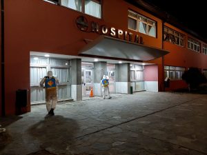 Continúan sanitizando edificios públicos de Zona Norte