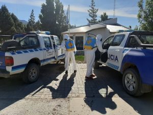Vialidad Provincial realizó tareas de sanitización en Los Antiguos y Lago Posadas