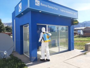 Vialidad Provincial realizó tareas de sanitización en Los Antiguos y Lago Posadas