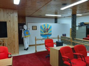 Vialidad Provincial realizó tareas de sanitización en Los Antiguos y Lago Posadas