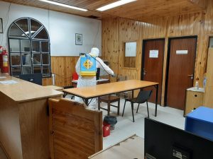 Vialidad Provincial realizó tareas de sanitización en Los Antiguos y Lago Posadas