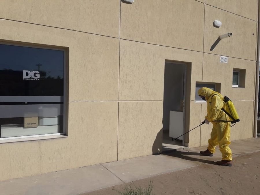 Distrigas realizó tareas de desinfección en sus oficinas de Río Gallegos y Pico Truncado