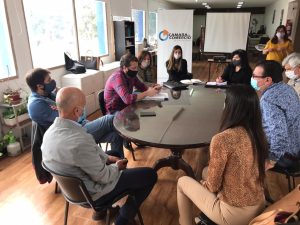 Autoridades provinciales articulan acciones con el Municipio de Caleta Olivia y la cámara de Comercio