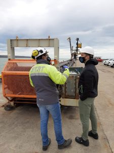 Punta Loyola: avanza la puesta a punto del muelle “Presidente Arturo Illia”