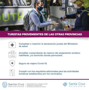 Temporada de Turismo 2021: Lo que deben saber los residentes y no residentes en Santa Cruz antes de viajar