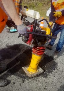 Realizaron tareas de bacheo en la Ruta Nacional Nº 40