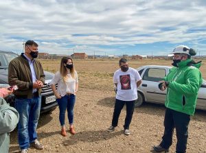 Realizaron recorrido en las obras de extensión de redes de gas en el barrio René Favaloro de Río Gallegos
