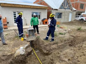 Recorrieron obras de extensión de gas en Río Gallegos