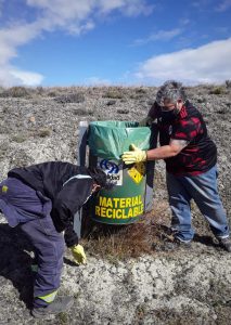 Vialidad Provincial recolectó residuos en la Ruta Nacional Nº 40