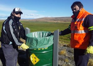Vialidad Provincial recolectó residuos en la Ruta Nacional Nº 40