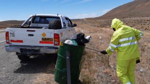 Continúa la recolección de residuos en las rutas provinciales y nacionales