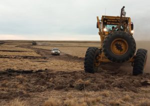 Vialidad Provincial participó de la labor que se concretó para sofocar incendio en Estancia Punta Loyola