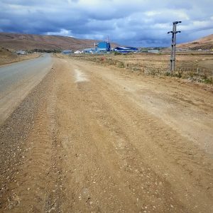 Vialidad Provincial trabaja en banquinas de la Ruta Nº 40