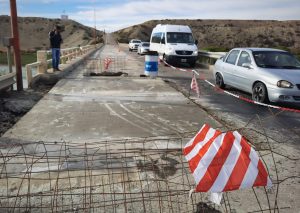 Autoridades de Vialidad Provincial supervisaron obra en el puente de la Ruta Nacional Nº 3