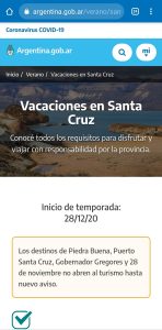 La web “Verano” presenta información de los atractivos turísticos de Santa Cruz