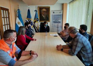 Autoridades de Vialidad Provincial se reunieron el intendente de Perito Moreno