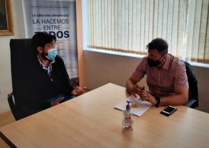 Autoridades de Vialidad Provincial se reunieron el intendente de Perito Moreno