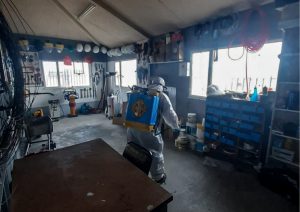 Concretaron tareas de recolección de residuos y sanitización en los edificios