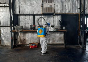 Concretaron tareas de recolección de residuos y sanitización en los edificios