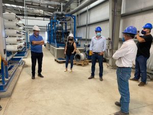 Autoridades recorrieron la Planta de Osmosis de Caleta Olivia