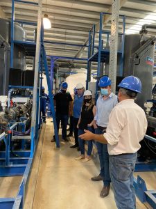 Autoridades recorrieron la Planta de Osmosis de Caleta Olivia