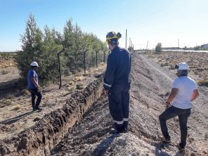 Avanzan las obras de extensión de redes de gas en Pico Truncado