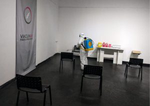 Realizaron tareas de desinfección en espacios públicos de Río Gallegos