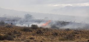 Concretaron acciones para sofocar el incendio en Estancia El Salitral