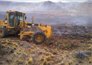 Realizaron cortafuegos en Estancia El Salitral