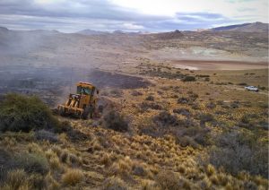 Realizaron cortafuegos en Estancia El Salitral