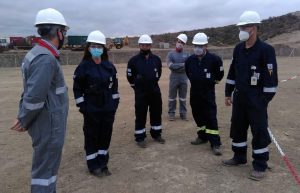 Autoridades de Producción visitaron la terminal de combustible de Axion Energy en Caleta Paula