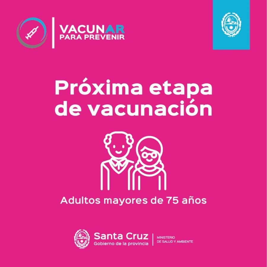Ya se otorgaron más de 800 turnos para vacunación a mayores de 75 años