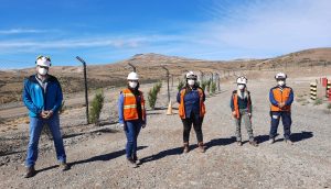 Producción participó en los controles sanitarios a las mineras