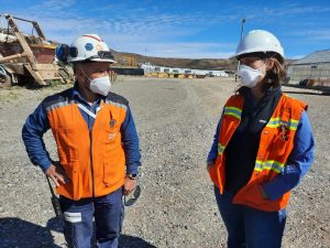 Producción participó en los controles sanitarios a las mineras