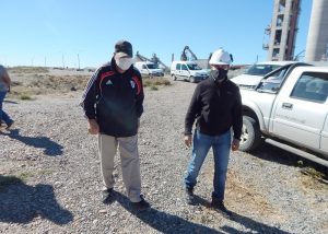 Recorrieron las obras de extensión de redes en el Barrio Parque Industrial de Pico Truncado