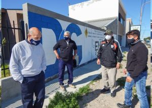 Recorrieron las obras de extensión de redes en el Barrio Parque Industrial de Pico Truncado