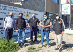 Recorrieron las obras de extensión de redes en el Barrio Parque Industrial de Pico Truncado