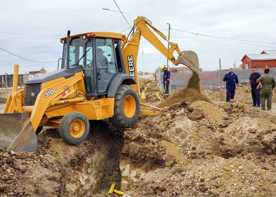 Continúan los trabajos en el Barrio 22 de Septiembre de Río Gallegos