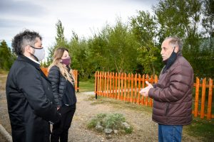 Cultura inspecciona las tareas de restauración de la casa histórica del Aeroclub de Río Gallegos