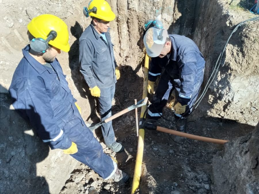 Comenzó la segunda etapa de obras de extensión en redes de gas en Barrio Calafate Norte de Las Heras