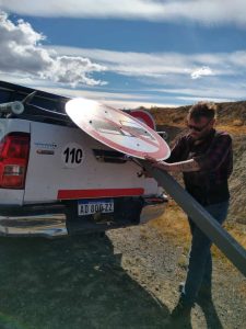 Colocan cartelería sobre la Ruta Nacional N° 40 – Zona Sur