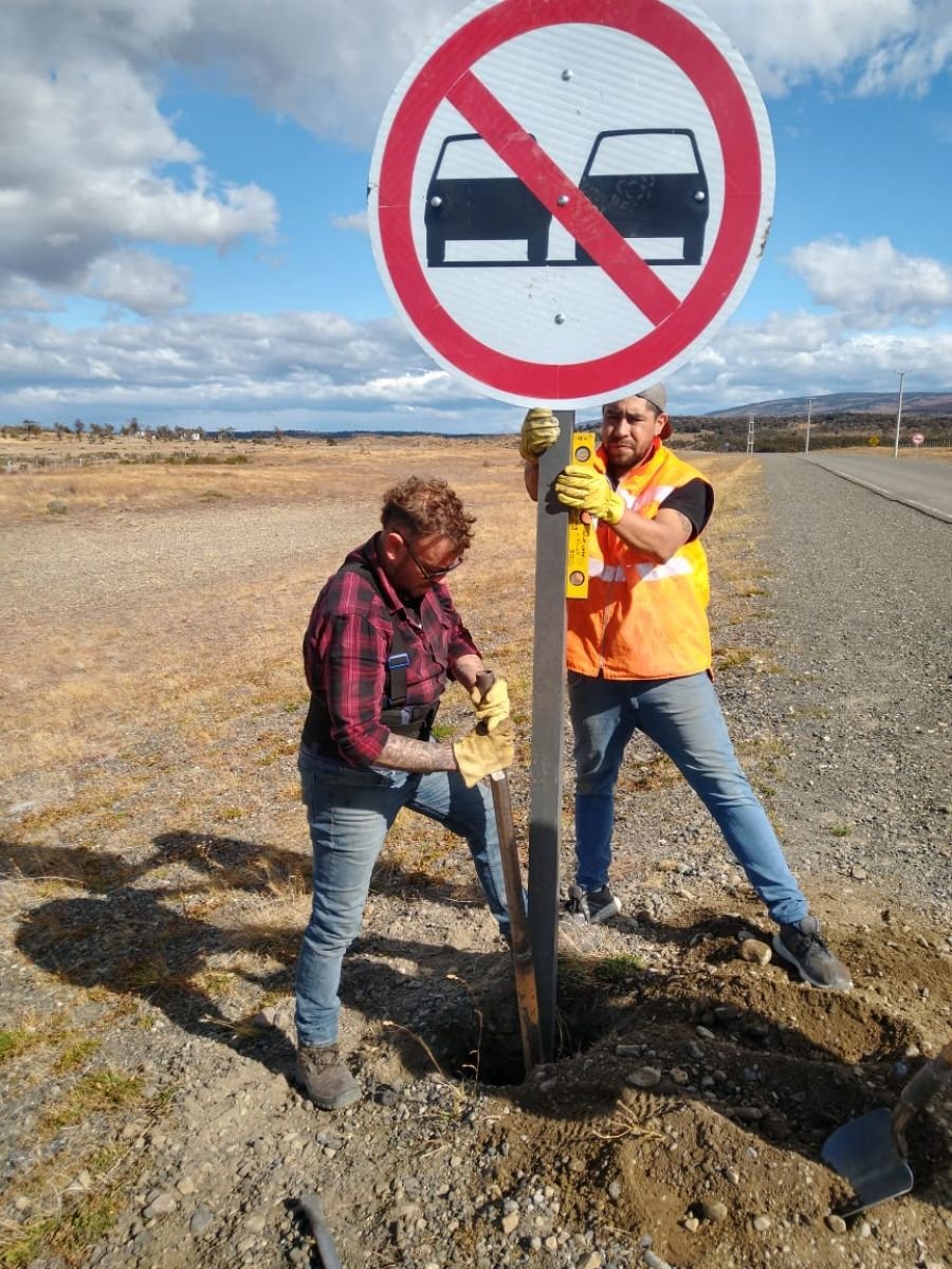 Colocan cartelería sobre la Ruta Nacional N° 40 – Zona Sur