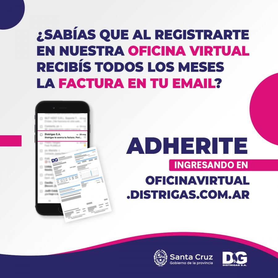 Distrigas invita a adherirse a la factura digital y colaborar con el medio ambiente