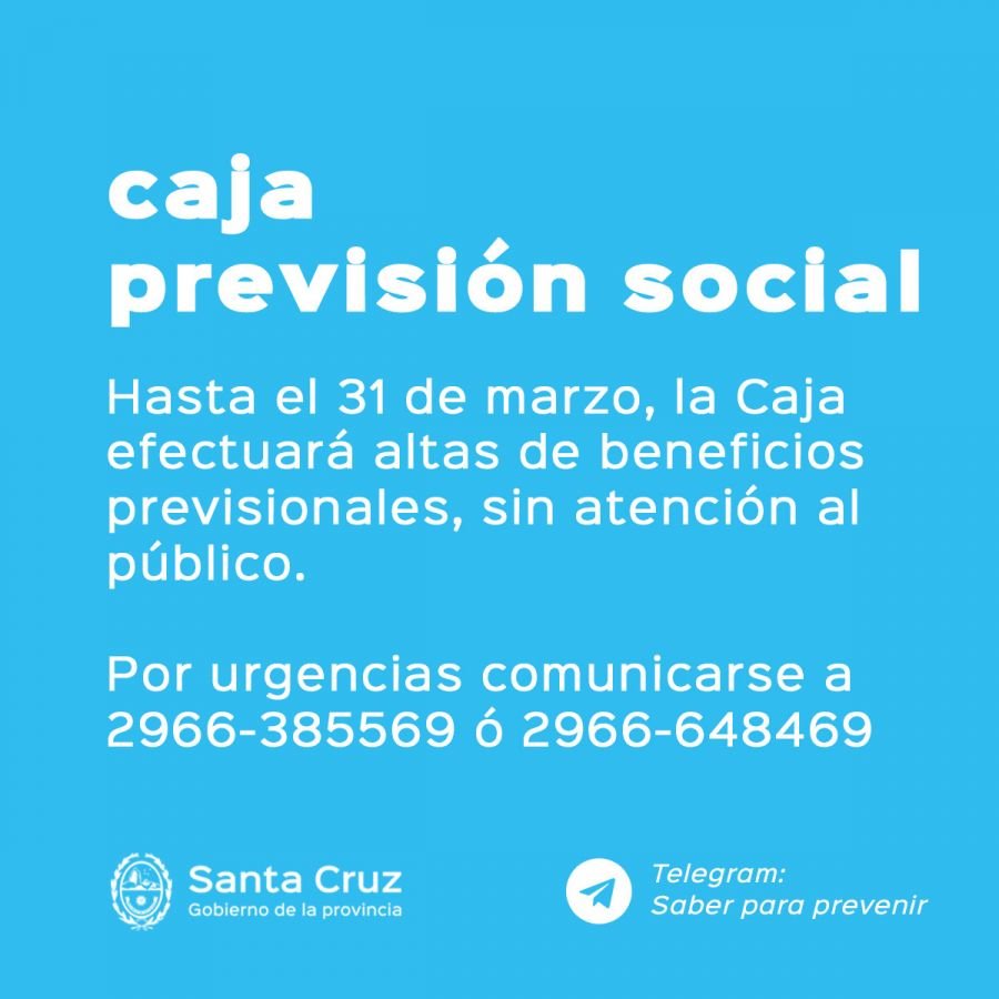 Comunicado de la Caja de Previsión Social