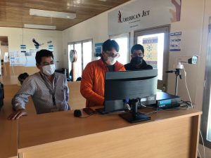 Realizaron jornada de control a las cámaras térmicas del Aeropuerto de Perito Moreno