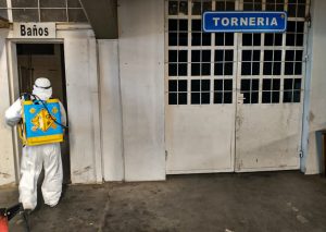 Continúan las tareas de sanitización en los edificios públicos de Río Gallegos