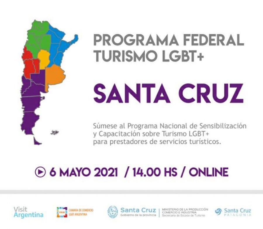 Santa Cruz participará del ciclo Argentina LGBTQ+: Todxs Bienvenidxs