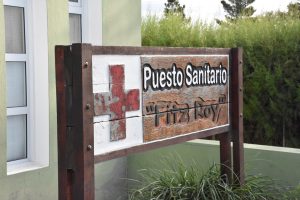 García visitó el Puesto Sanitario de Fitz Roy