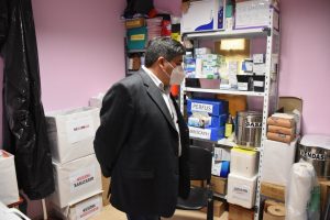 García visitó el Puesto Sanitario de Fitz Roy