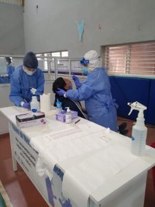Concretaron una importante jornada de hisopados a trabajadores y trabajadoras del Estado
